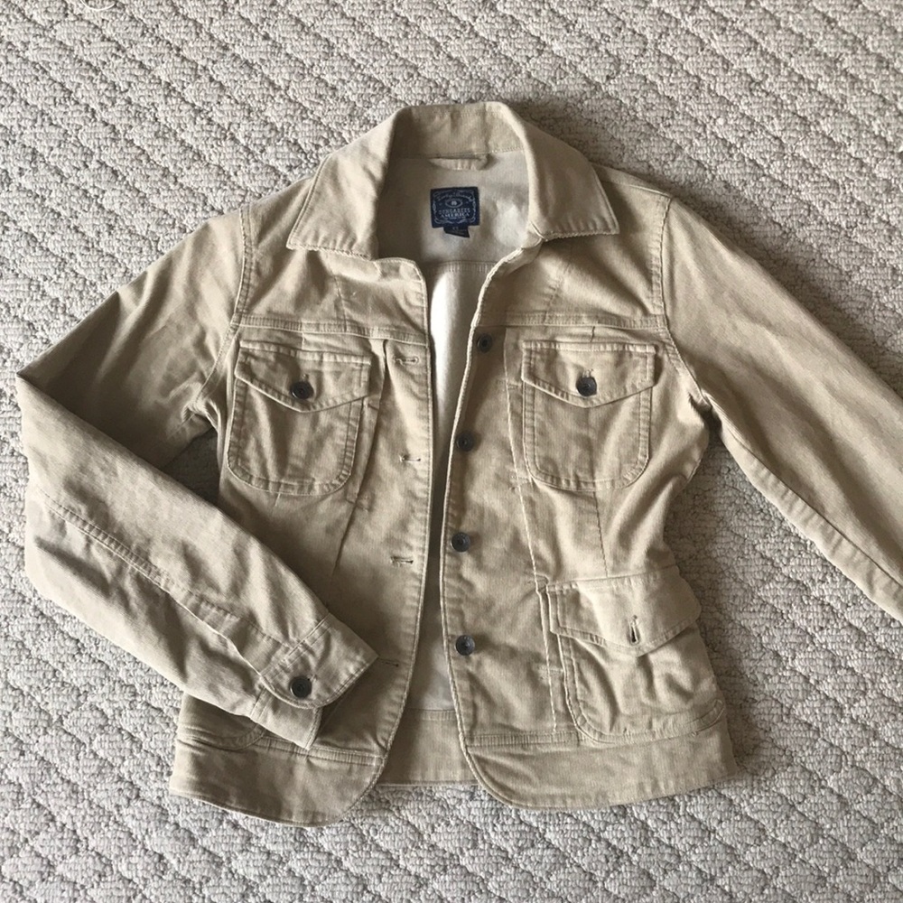 Corduroy lucky brand beige jacket